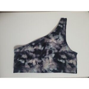 PINK Victoria's Secret Tie Dye Sport Bra One Shoulder Ultimate Lightly Lined S